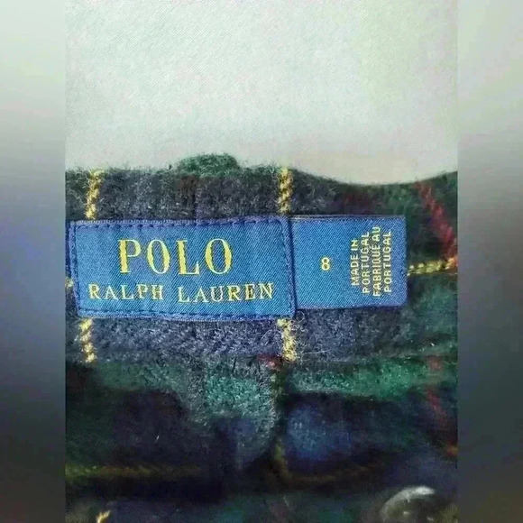 Plaid Wool Relaxed Straight Pant Polo Ralph Lauren size 8 Woman’s - Picture 14 of 15